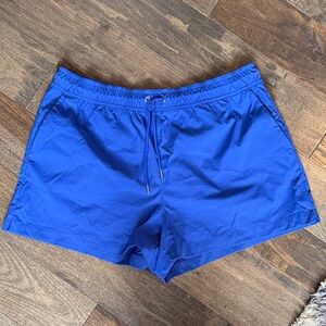 Athleta Midday Mid Rise Shorts, Varsity Blue